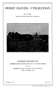 Cover of Sweet Clover: Utilization — Edit...