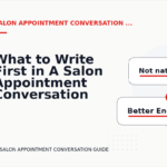What to Write First in A Salon Appointment Conversation