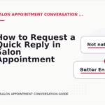 How to Request a Quick Reply in Salon Appointment Conversation English