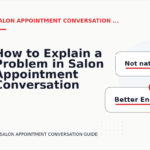 How to Explain a Problem in Salon Appointment Conversation English