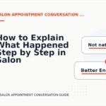 How to Explain What Happened Step by Step in Salon Appointment Conversation English