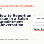 How to Report an Issue in a Salon Appointment Conversation