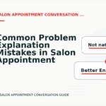 Common Problem Explanation Mistakes in Salon Appointment Conversation English